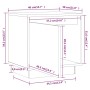 Mesitas de noche 2 uds madera de pino marrón miel 40x30x40 cm de vidaXL, Mesitas de noche - Ref: Foro24-813312, Precio: 55,28...