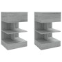 Nachttische 2 Stück graues Sonoma-Holz 40x35x65 cm von vidaXL, Nachttische - Ref: Foro24-816044, Preis: 91,08 €, Rabatt: %