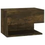 Mesita de noche de pared 2 unidades color roble ahumado de vidaXL, Mesitas de noche - Ref: Foro24-816947, Precio: 63,69 €, De...