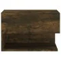 Mesita de noche de pared 2 unidades color roble ahumado de vidaXL, Mesitas de noche - Ref: Foro24-816947, Precio: 63,69 €, De...