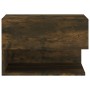 Wand-Nachttisch 2 Einheiten, Farbe geräucherte Eiche von vidaXL, Nachttische - Ref: Foro24-816947, Preis: 64,67 €, Rabatt: %