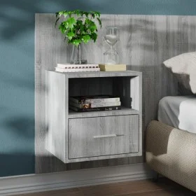 Sonoma Grey Wall Nachttisch von vidaXL, Nachttische - Ref: Foro24-816966, Preis: 38,20 €, Rabatt: %