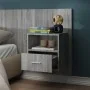Sonoma Gray Wall Nightstand by vidaXL, Nightstands - Ref: Foro24-816966, Price: 38,70 €, Discount: %