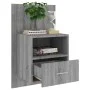 Sonoma Gray Wall Nightstand by vidaXL, Nightstands - Ref: Foro24-816966, Price: 38,70 €, Discount: %