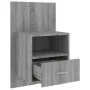 Sonoma Gray Wall Nightstand by vidaXL, Nightstands - Ref: Foro24-816966, Price: 38,70 €, Discount: %