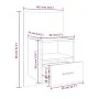 Sonoma Gray Wall Nightstand by vidaXL, Nightstands - Ref: Foro24-816966, Price: 38,70 €, Discount: %