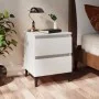 Mesitas de noche 2 uds madera contrachapada blanco 40x35x50 cm de vidaXL, Mesitas de noche - Ref: Foro24-805870, Precio: 103,...