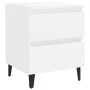 Mesitas de noche 2 uds madera contrachapada blanco 40x35x50 cm de vidaXL, Mesitas de noche - Ref: Foro24-805870, Precio: 103,...