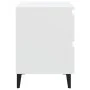 Mesitas de noche 2 uds madera contrachapada blanco 40x35x50 cm de vidaXL, Mesitas de noche - Ref: Foro24-805870, Precio: 103,...