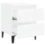 Mesitas de noche 2 uds madera contrachapada blanco 40x35x50 cm de vidaXL, Mesitas de noche - Ref: Foro24-805870, Precio: 103,...