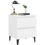 Mesitas de noche 2 uds madera contrachapada blanco 40x35x50 cm de vidaXL, Mesitas de noche - Ref: Foro24-805870, Precio: 103,...