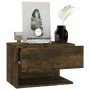 Smoked oak wall-mounted bedside table by vidaXL, Nightstands - Ref: Foro24-816946, Price: 37,05 €, Discount: %