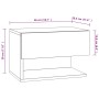 Nachttisch aus geräucherter Eiche von vidaXL, Nachttische - Ref: Foro24-816946, Preis: 38,37 €, Rabatt: %