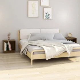 Mesitas de noche 2 uds madera de pino marrón miel 40x30x40 cm by vidaXL, Nightstands - Ref: Foro24-813342, Price: 36,91 €, Di...