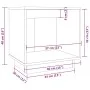 Mesitas de noche 2 uds madera de pino marrón miel 40x30x40 cm de vidaXL, Mesitas de noche - Ref: Foro24-813342, Precio: 36,91...