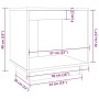 Mesitas de noche 2 uds madera de pino marrón miel 40x30x40 cm by vidaXL, Nightstands - Ref: Foro24-813342, Price: 36,91 €, Di...