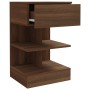 Nachttische 2 Stück Eichenbraunsperrholz 40x35x65 cm von vidaXL, Nachttische - Ref: Foro24-816046, Preis: 83,76 €, Rabatt: %