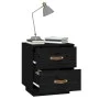 Nachttisch aus massivem schwarzem Kiefernholz, 40 x 34 x 45 cm von vidaXL, Nachttische - Ref: Foro24-818333, Preis: 46,48 €, ...