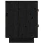 Nachttisch aus massivem schwarzem Kiefernholz, 40 x 34 x 45 cm von vidaXL, Nachttische - Ref: Foro24-818333, Preis: 46,48 €, ...