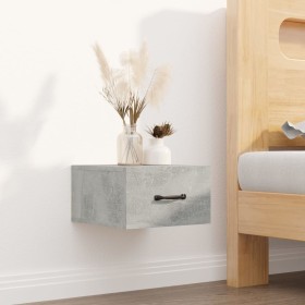 Betongrauer Wand-Nachttisch 35x35x20 cm von vidaXL, Nachttische - Ref: Foro24-812860, Preis: 27,77 €, Rabatt: %