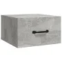 Mesita de noche de pared color gris hormigón 35x35x20 cm de vidaXL, Mesitas de noche - Ref: Foro24-812860, Precio: 27,41 €, D...