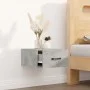 Mesita de noche de pared color gris hormigón 35x35x20 cm de vidaXL, Mesitas de noche - Ref: Foro24-812860, Precio: 27,41 €, D...