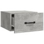 Betongrauer Wand-Nachttisch 35x35x20 cm von vidaXL, Nachttische - Ref: Foro24-812860, Preis: 27,77 €, Rabatt: %