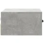 Mesita de noche de pared color gris hormigón 35x35x20 cm de vidaXL, Mesitas de noche - Ref: Foro24-812860, Precio: 27,41 €, D...