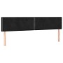 Cama box spring con colchón terciopelo negro 120x190 cm