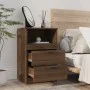 Brown oak plywood nightstand by vidaXL, Nightstands - Ref: Foro24-817043, Price: 57,81 €, Discount: %