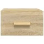 Mesita de noche de pared color roble Sonoma 35x35x20 cm de vidaXL, Mesitas de noche - Ref: Foro24-812840, Precio: 27,45 €, De...
