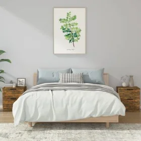 Nightstands 2 pcs smoked oak plywood by vidaXL, Nightstands - Ref: Foro24-817034, Price: 58,73 €, Discount: %