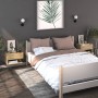 Wall bedside table 2 units Sonoma oak color by vidaXL, Nightstands - Ref: Foro24-810960, Price: 49,39 €, Discount: %