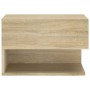 Wall bedside table 2 units Sonoma oak color by vidaXL, Nightstands - Ref: Foro24-810960, Price: 49,39 €, Discount: %
