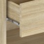Wall bedside table 2 units Sonoma oak color by vidaXL, Nightstands - Ref: Foro24-810960, Price: 49,39 €, Discount: %