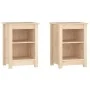 Nachttische 2 Stk. aus massivem Kiefernholz 40x35x55 cm von vidaXL, Nachttische - Ref: Foro24-820957, Preis: 70,95 €, Rabatt: %