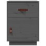 Solid pine wood bedside table in gray, 40x34x55 cm by vidaXL, Nightstands - Ref: Foro24-818309, Price: 50,60 €, Discount: %