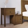 Nachttisch aus massivem Kiefernholz, honigbraun, 79,5 x 38 x 65,5 cm von vidaXL, Nachttische - Ref: Foro24-814545, Preis: 61,...