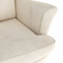 Cremeweißer Samtsessel von vidaXL, Sessel - Ref: Foro24-324068, Preis: 222,57 €, Rabatt: %
