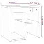 Smoked oak plywood nightstand 40x30x40 cm by vidaXL, Nightstands - Ref: Foro24-815177, Price: 28,88 €, Discount: %