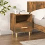 Mesita de noche color roble ahumado 40x35x47 cm de vidaXL, Mesitas de noche - Ref: Foro24-817297, Precio: 29,21 €, Descuento: %