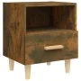Mesita de noche color roble ahumado 40x35x47 cm de vidaXL, Mesitas de noche - Ref: Foro24-817297, Precio: 29,21 €, Descuento: %