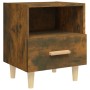 Nachttisch aus geräucherter Eiche, 40 x 35 x 47 cm von vidaXL, Nachttische - Ref: Foro24-817297, Preis: 32,78 €, Rabatt: %