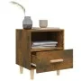Mesita de noche color roble ahumado 40x35x47 cm de vidaXL, Mesitas de noche - Ref: Foro24-817297, Precio: 29,21 €, Descuento: %