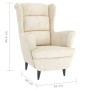 Cremeweißer Samtsessel von vidaXL, Sessel - Ref: Foro24-324068, Preis: 222,57 €, Rabatt: %
