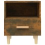 Nachttisch aus geräucherter Eiche, 40 x 35 x 47 cm von vidaXL, Nachttische - Ref: Foro24-817297, Preis: 32,78 €, Rabatt: %