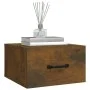 Wall-mounted bedside tables 2 units smoked oak 35x35x20 cm by vidaXL, Nightstands - Ref: Foro24-817580, Price: 54,10 €, Disco...