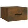 Wall-mounted bedside tables 2 units smoked oak 35x35x20 cm by vidaXL, Nightstands - Ref: Foro24-817580, Price: 54,10 €, Disco...