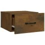 Wall-mounted bedside tables 2 units smoked oak 35x35x20 cm by vidaXL, Nightstands - Ref: Foro24-817580, Price: 54,10 €, Disco...
