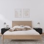 Nachttische 2 Stück aus massivem schwarzem Kiefernholz 40x34x35 cm von vidaXL, Nachttische - Ref: Foro24-818294, Preis: 61,52...